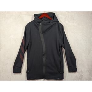 Adidas Hoodie Black Hooded Mens SMALL James Harden Adidas Basketball Full Zip